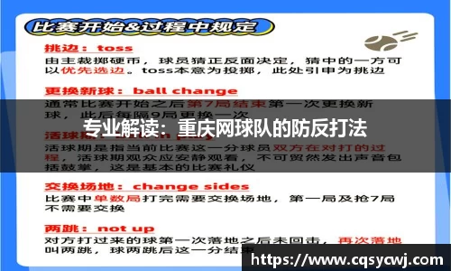 专业解读：重庆网球队的防反打法