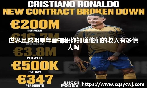 世界足球明星年薪揭秘你知道他们的收入有多惊人吗
